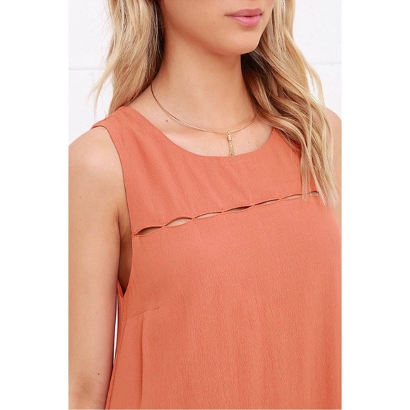 LULU’S break the spell terra cotta dress Orange Size Small Pockets - Picture 3 of 15